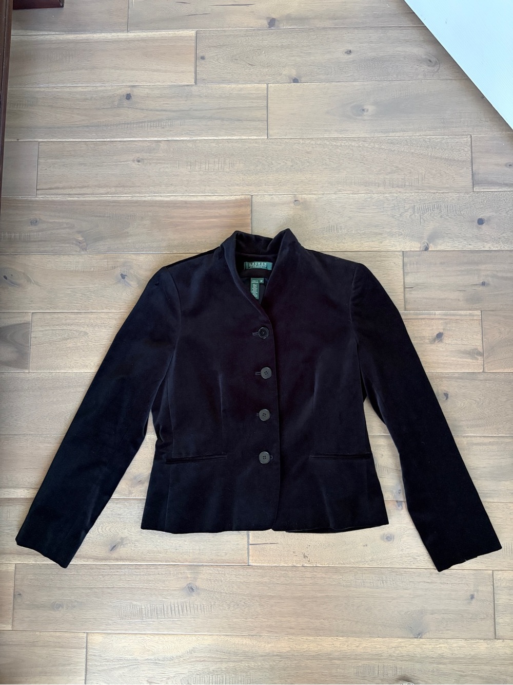 Lauren Ralph Lauren vintage black velvet jacket blazer size10P